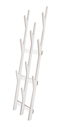 Scandinavian White Free-Standing Coat Rack - Meraki Design 0