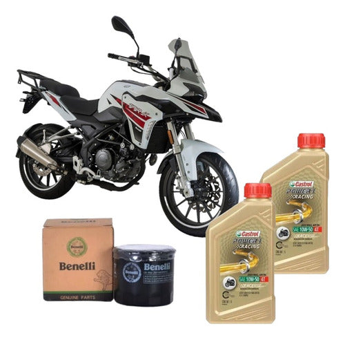 Castrol Kit Service Benelli Trk 251 Aceite Castrol 10w50 4t + Filtro 0