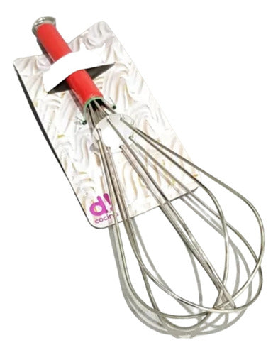 Dublin Metal Whisk with Painted Handle - (30 cm) - Fullfesta 0