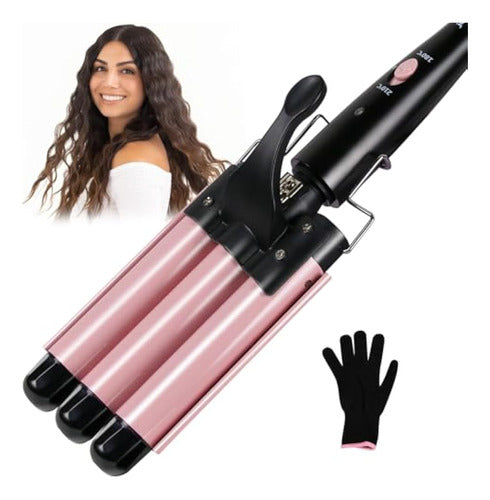 Janelove - 3 Barrel Ceramic Hair Curler 0