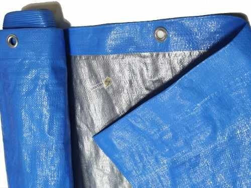 Vietnam Cubre Cerco Azul Aluminizado Con Ojales, 2m De Anchox3m Largo 0