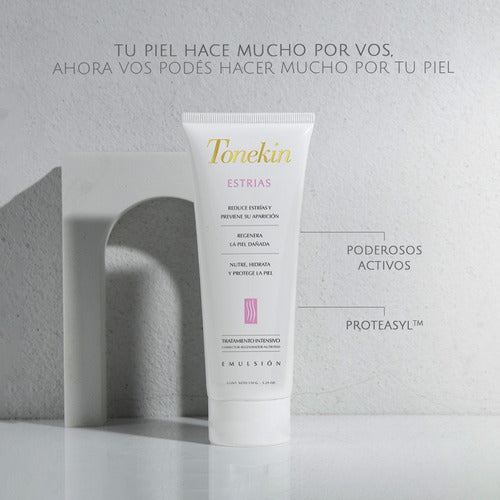 Tonekin Exfoliating Kit + Anti-Stretch Mark Body Cream 3