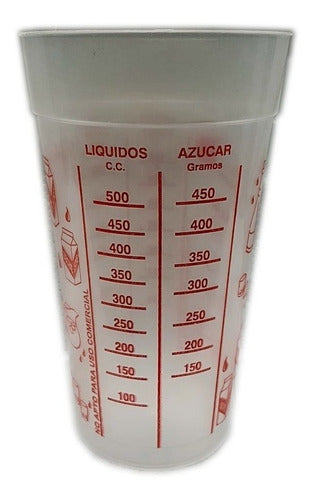 Plasticos Juniors Vaso Medidor 750 Cc Arroz Harina Liquidos 71 Unidades 1