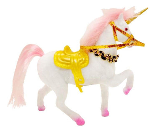 Premavintage Store Unicornio Blanco Rosa Cake Topper Cumple 15 Deco Fiesta Pink 0