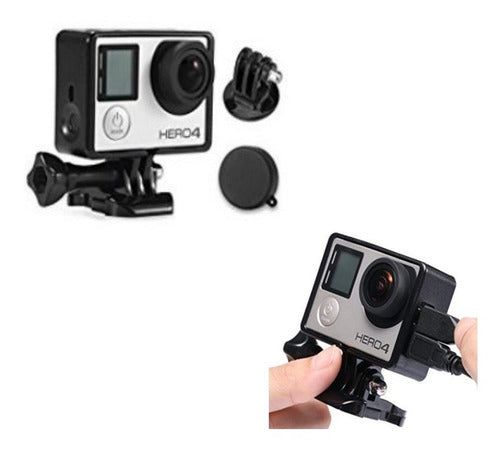 Frame GoPro Hero 3 4 3+ with Lens Cover 0
