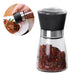 Pirotech Pepper Mill - Glass Spice Grinder with Ceramic Grinding Mechanism 0