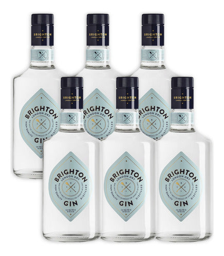 Gin Brighton London Dry 700ml Caja X6 Unidades 0