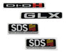 Kit Emblemas L200 Triton Glx 2011/2013 Di-dh Sds Resinado 4