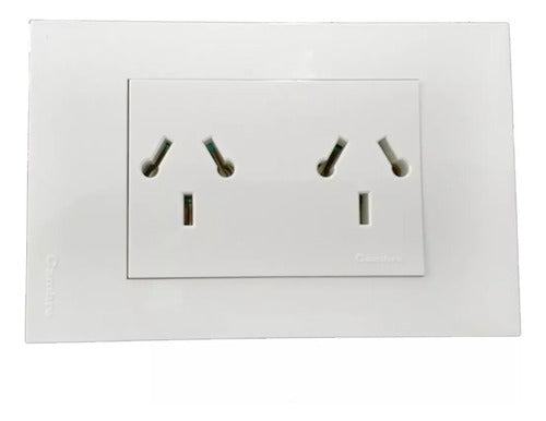 Cambre Double Socket Outlet Complete Set X10 0