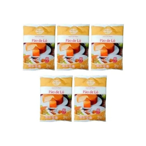 Kit C/ 5 Mistura Para Pão De Ló 1kg - Arcolor 0