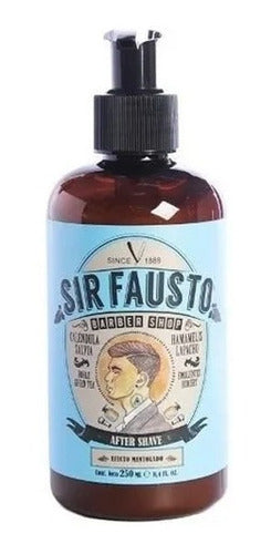 Sir Fausto Barber Shop Complete Shaving Kit - Cream, After Shave, and Brush - Kit Sir Fausto Barberia Crema De Afeitar After Shave Brocha