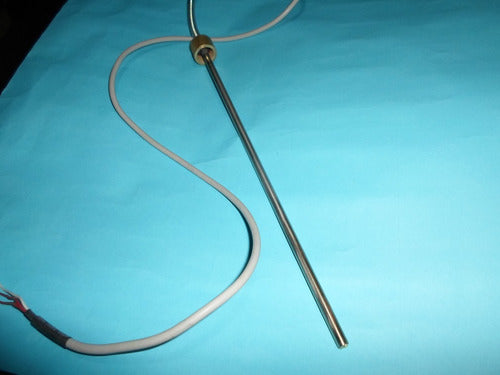 J / K Thermocouple Stainless Steel Sheath 6.35x100mm +2m Cable Comp 3