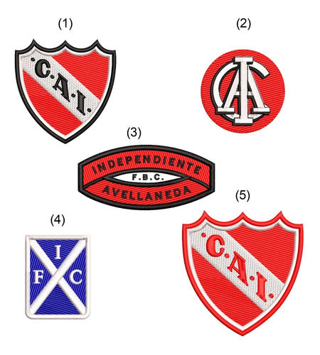 Embroidery Design: Club Independiente Avellaneda Shields X 9 1
