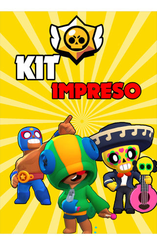 Brawl Stars Kit Impresos Y Personalizados P/10 Niños 1