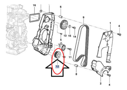 Chevrolet Crankshaft Gear Agile / Montana Original 2