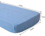 Bacati Space Crib Hojas Ajustadas (estrellas Azules) 1