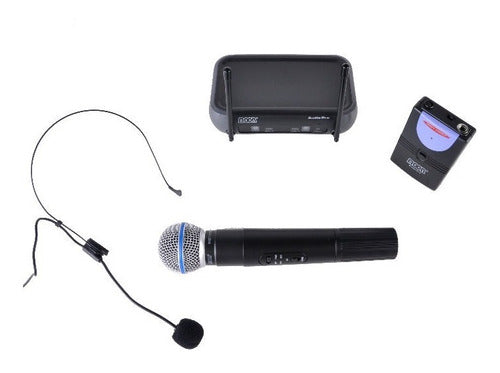 Moon Vhf Wireless Microphone System Dual Handheld And Headset Mi01vdmh 0