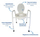 MagnetoSalud Adjustable Bathroom Chair with Removable Bedpan 2