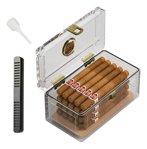 Elegante Estuche Humidificador Habanos Cigarros 0