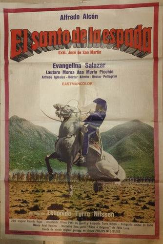 El Santo De La Espada//poster Gigante De Cine Nacional!!!!! 0