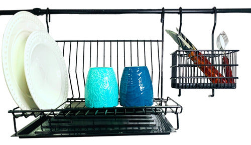 Luperstore Medium Dish Rack with Cutlery Tray and Bar 0