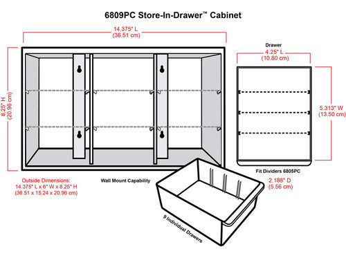 Artbin 6809pc - Organizador De Almacenamiento De Plstico Con 2