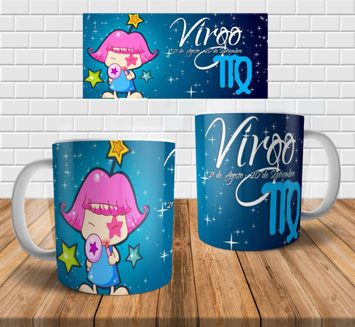 Imprimi Kits Plantillas Tazas Signos Zodiaco Cute Sublimar Sublimación 5