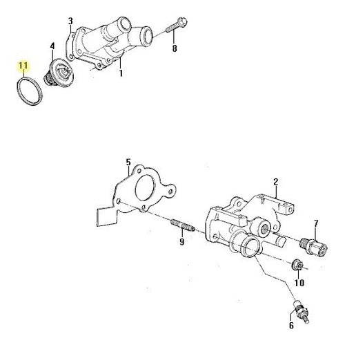 Ford Thermostat Gasket for Fiesta Courier 97/99 Zetec 1.4 Original 1