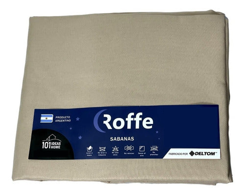 Pack of 3 Adjustable Queen Size Sheets 220 X 240 Cm - Roffe 54