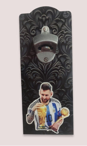 Corazón de hincha Destapador Cerveza De Pared - Leo Messi 0