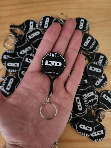 Personalized Paddle Palette 3D Logo Keychain x 50 1