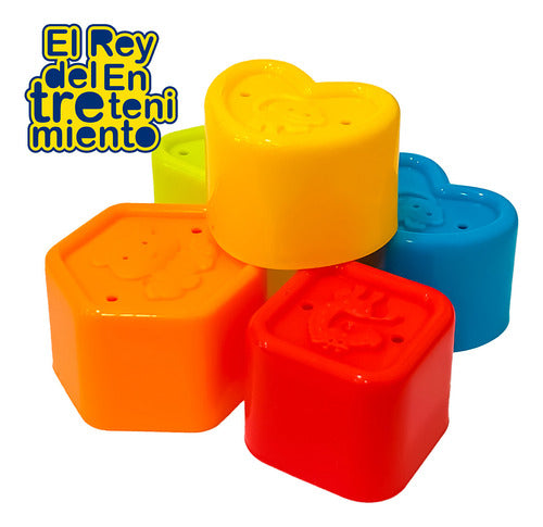 Juego Didáctico 20pcs Apilable Encastrable Para Bebé El Rey 3