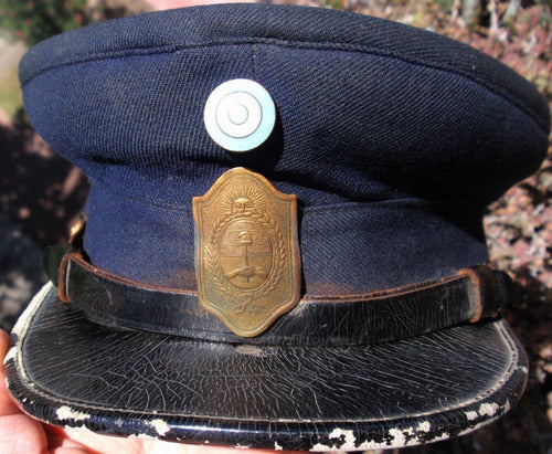 Antigua Gorra De Oficial Policia Argentina 0