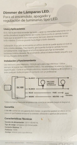 Alumine Modulo Dimmer De Luz Led Negro - Alumine 220v 50/60hz 1