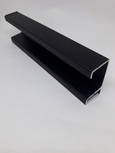 Homer Market C Profile Black Pull Handle for Furniture 3 Meters 1