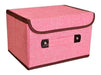 Home Basics Organizer Storage Box in Linen Fabric 45x30 0