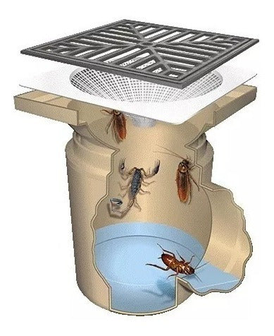 Filtro Rejilla Anti Insectos Alacrán Cucarachas 8x8  Geltek 3