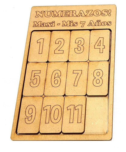 LaserCor Souvenirs 75 Ingenious Number Games - Personalized MDF 3