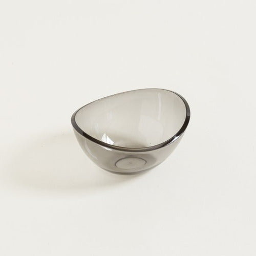 Gla Glas Smoke Acrylic Salad Bowl 17x14x8cm 1