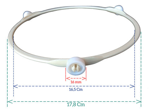 Arco Eixo Girador Do Prato Microondas Eletrolux Mtd30 Ma30s 3