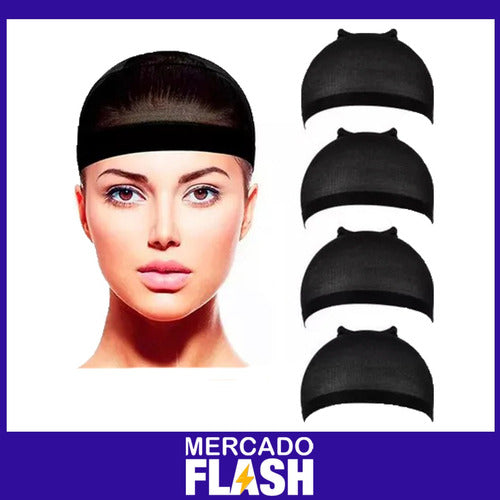 Mercadoflash Set of 20 Elastic Mesh Wig Caps for Hair Hygiene and Fixation 4