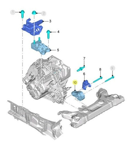 Limitador Torsion Trasera Ford Fiesta Kinetic 2011 2012 2013 0