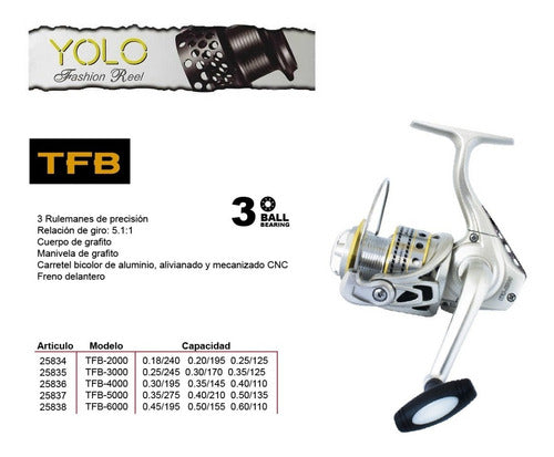 Yolo Reel TFB 5000 Front Drag Spinning Reel 1