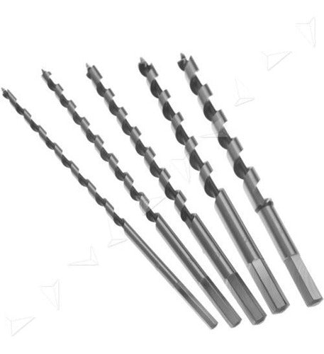 Generic Woodworking Auger Bit Set - 5 x 6 8 10 12 14 Mm 0