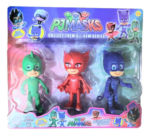 Muñecos Heroes En Pijama Gecko Catboy Owlet Set X3 Figuras 1