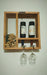 Barrels.Deco Rustic Wooden Wine Rack with Cork Holder 0