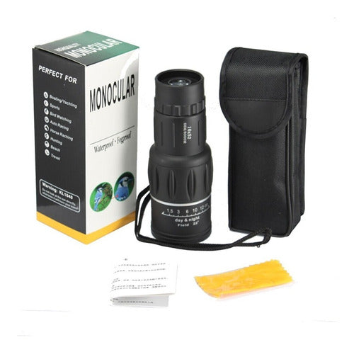 Monocular 16x52 - 16 Aumentos X Lente 52 Mm - Con Estuche 1