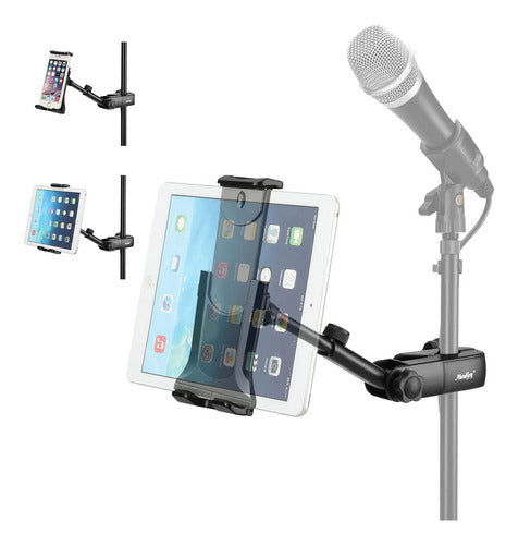 Moukey Adjustable Microphone Tablet Smartphone Mount 0