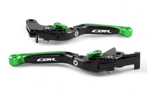 Cbr 250r 500r 600rr 1000rr Green MK Motos - Folding Levers 0