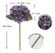 GnFlus Hortensias Artificiales Diametro 17,7cm X 2u.- Gris Purpura 5